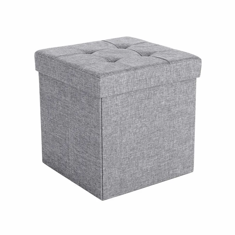 Coffre de rangement 40L gris chiné