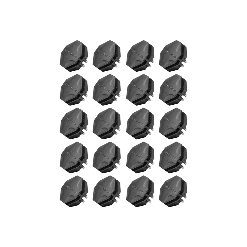 20 Raccords armoire noir
