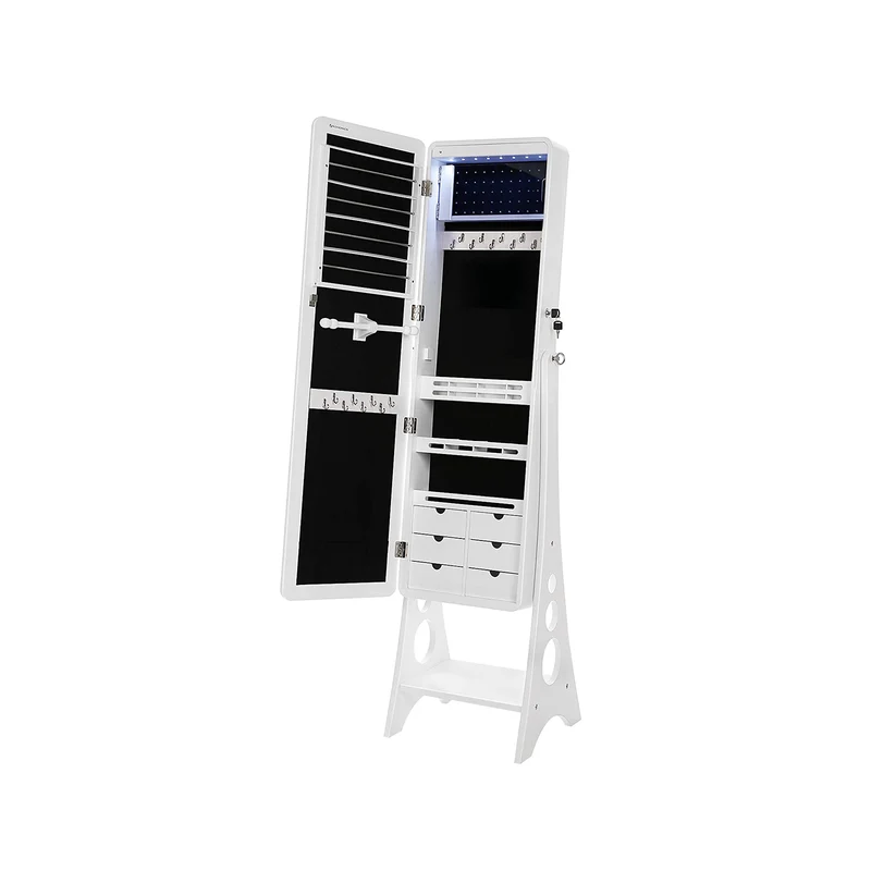 Armoire à bijoux 8 ampoules LED