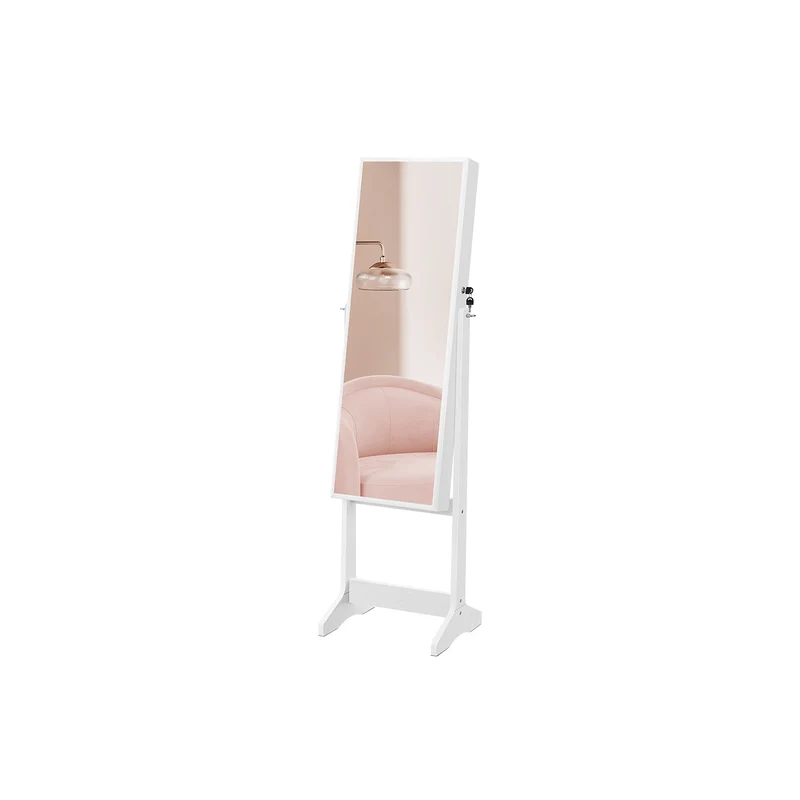 Armoire à bijoux sur pieds avec miroir