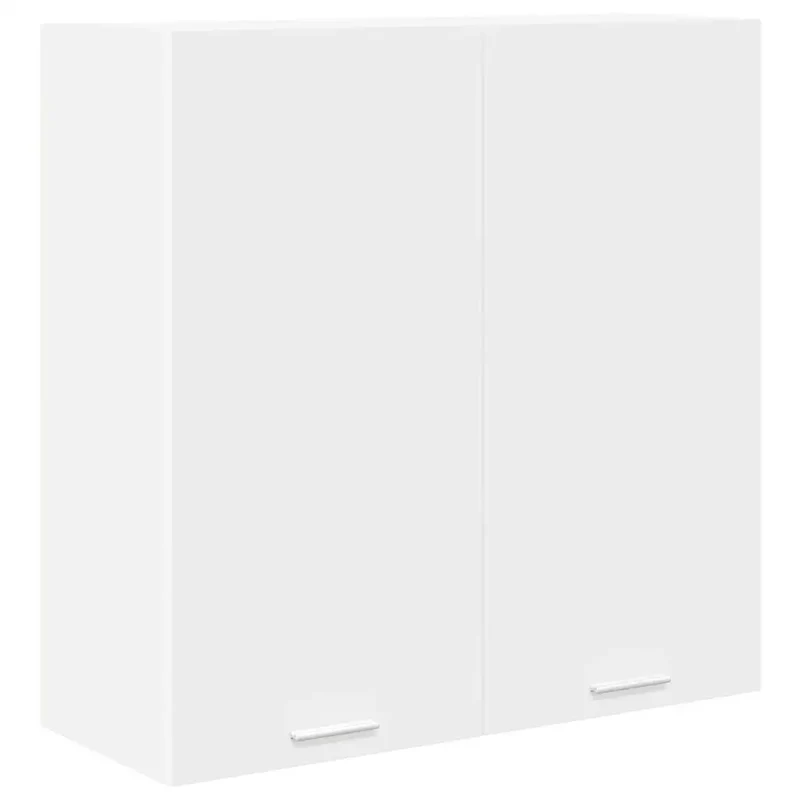 Armoire suspendue moderne cuisine rangement efficace 80 x 31 x 80 cm en bois d'ingénierie blanc 02_0053321