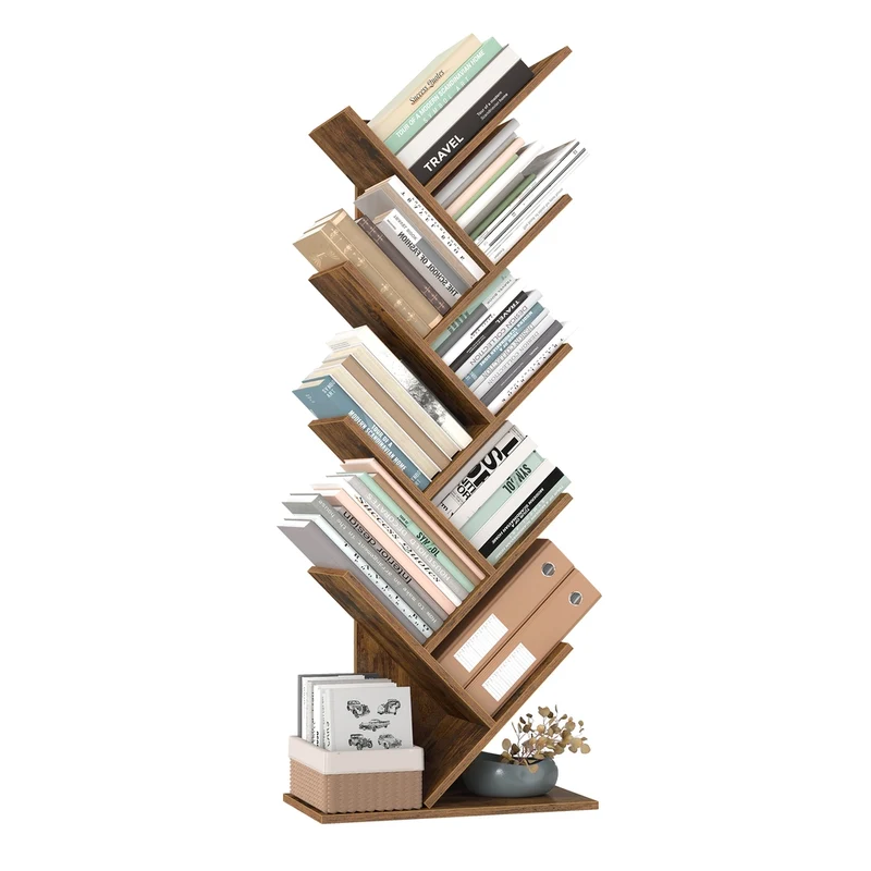 Bibliothèque à 8 niveaux en forme d'arbre