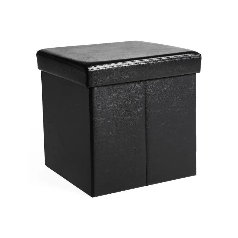 Coffre de rangement lisse 40L noir