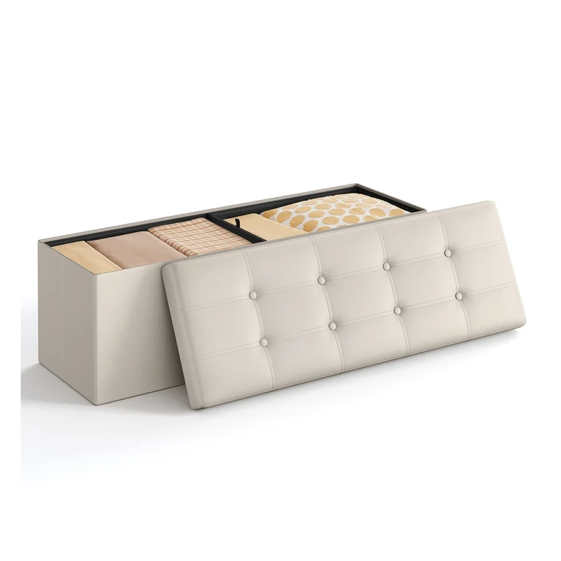 Banc de rangement pliable