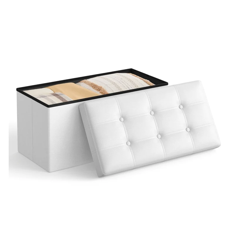 Banc de rangement 80L blanc