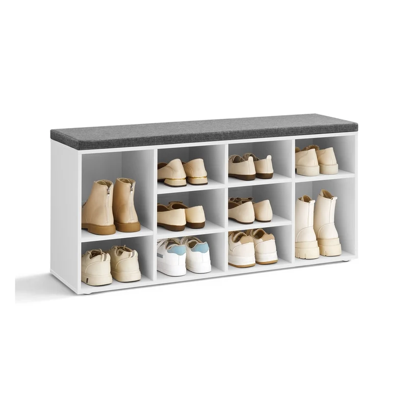 Banc à chaussures 10 compartiments