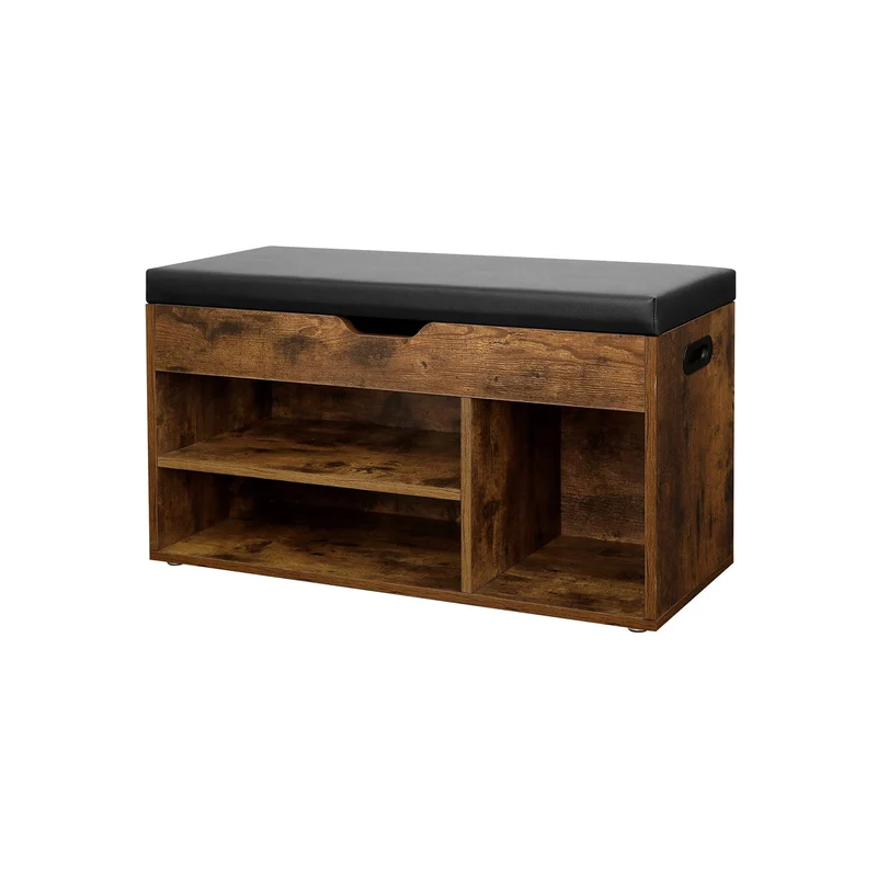 Banc de rangement rembourré