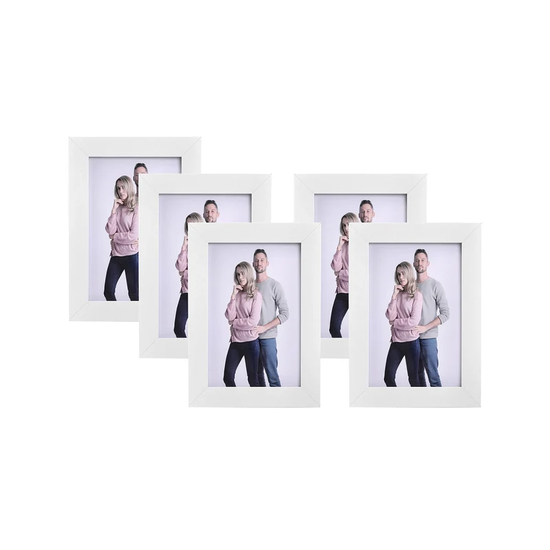 Cadres photo lot de 5 en verre