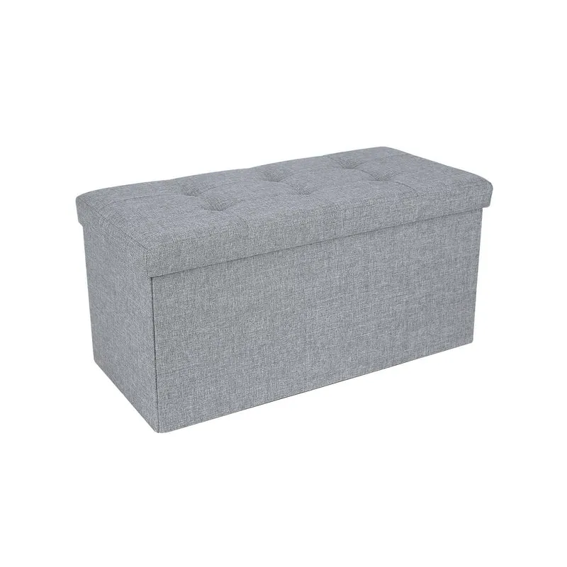 Banc de rangement 86L gris clair
