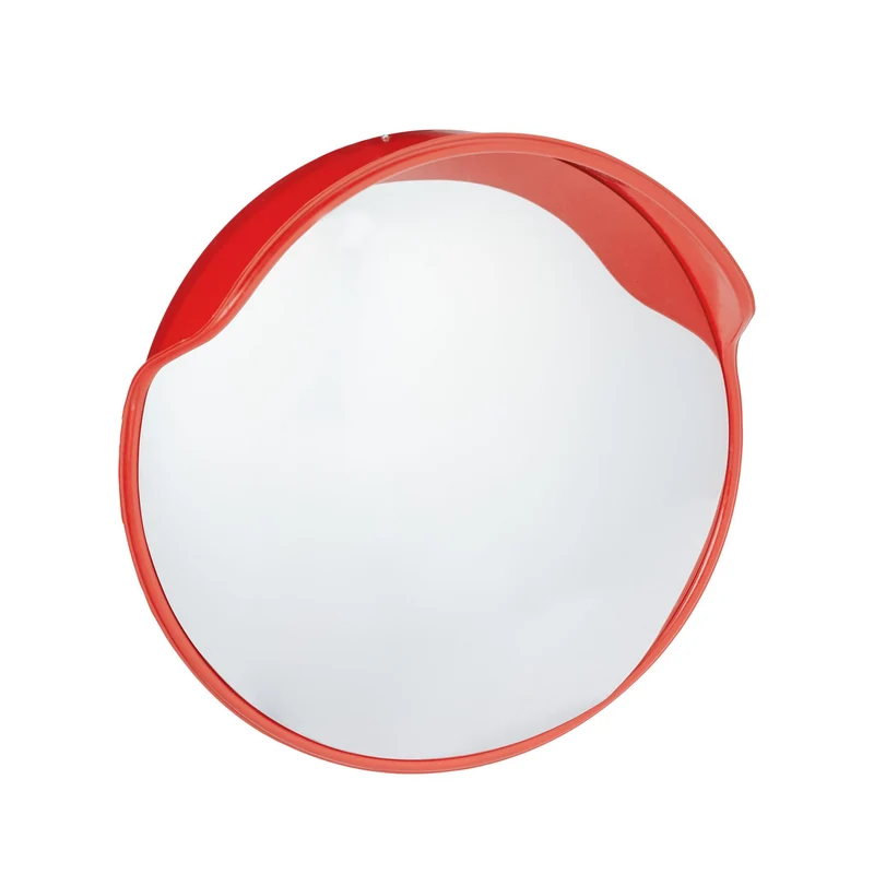 Miroir convexe de sécurité intérieur extérieur 60 cm idéal parking garage entrée en plastique rouge 13_0003946