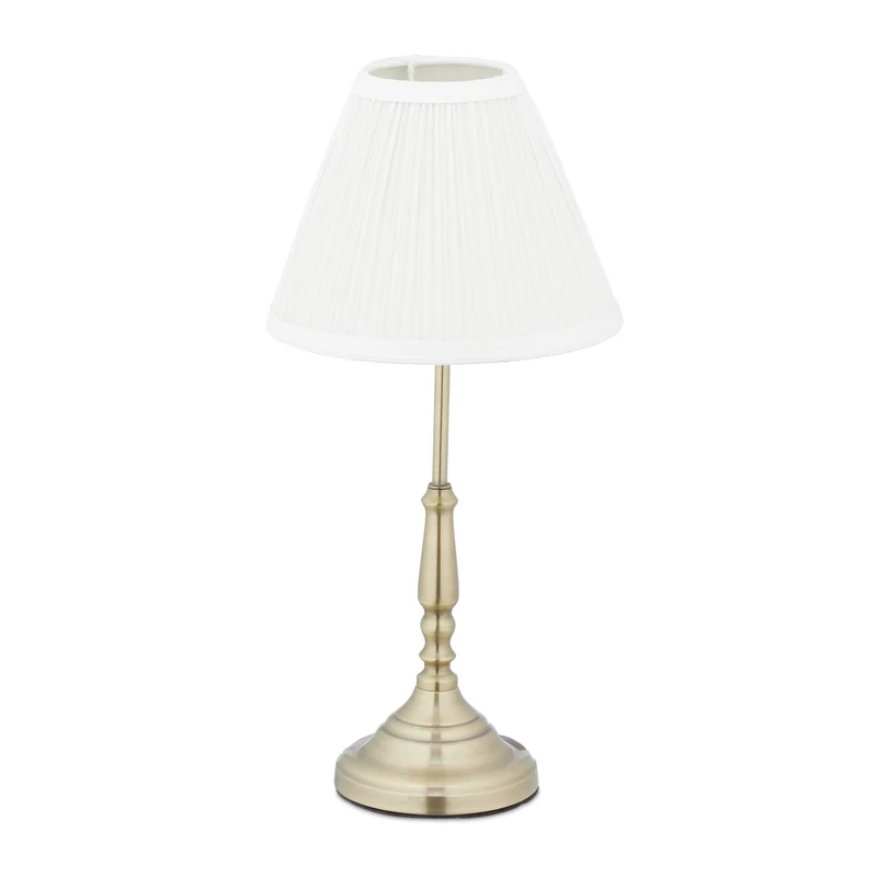 Lampe de table vintage design moderne 30 x 30 x 40 cm éclairage doux ambiance cosy en métal doré 13_0007887