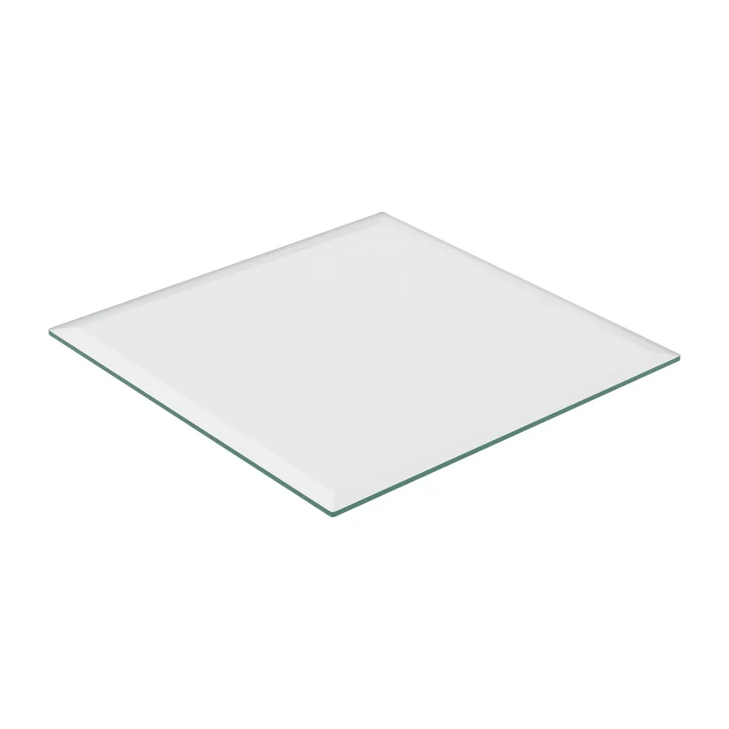 Plaque en verre de sécurité trempé 70 x 70 cm protection contre les rayures élégante finition polie en verre transparent 13_0015720