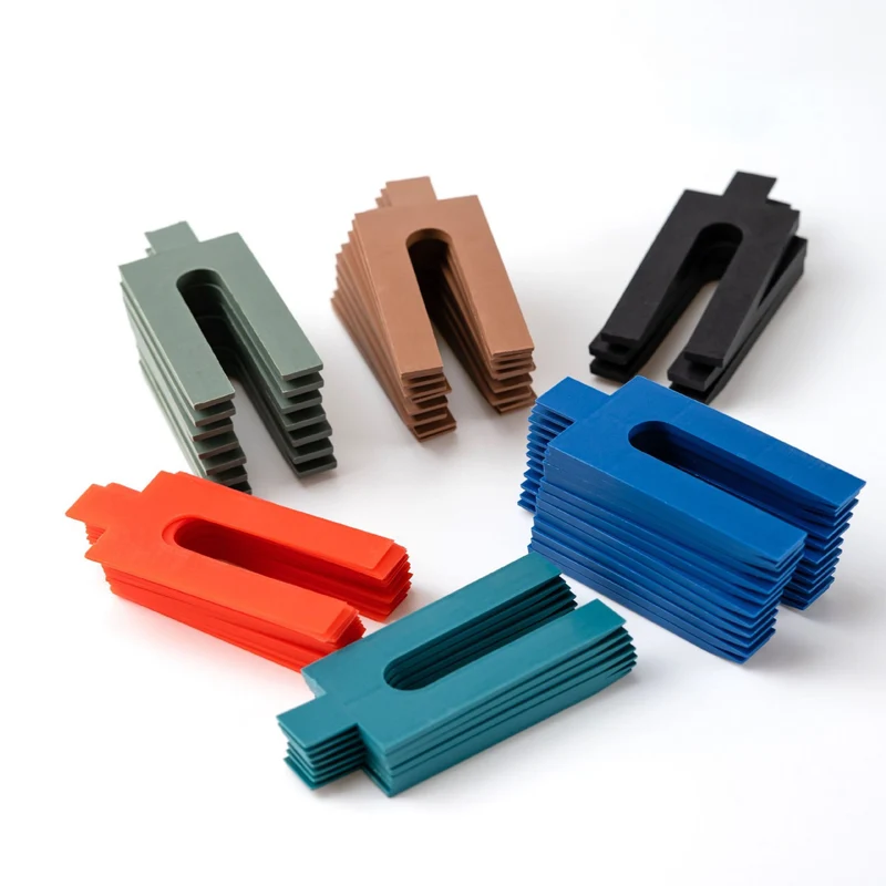 Lot de 144 cales d'espacement en plastique permettant une installation optimale fenêtres 6 épaisseurs en plastique blanc 13_0017740