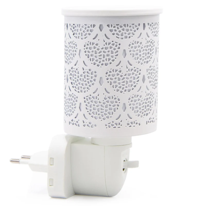 Diffuseur de parfum électrique design décoratif ambiance relaxante 15 x 15 x 15 cm en céramique blanche 13_0017524