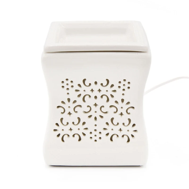 Diffuseur de parfum électrique design élégant ambiance chaleureuse 25 W en plastique blanc 13_0017528