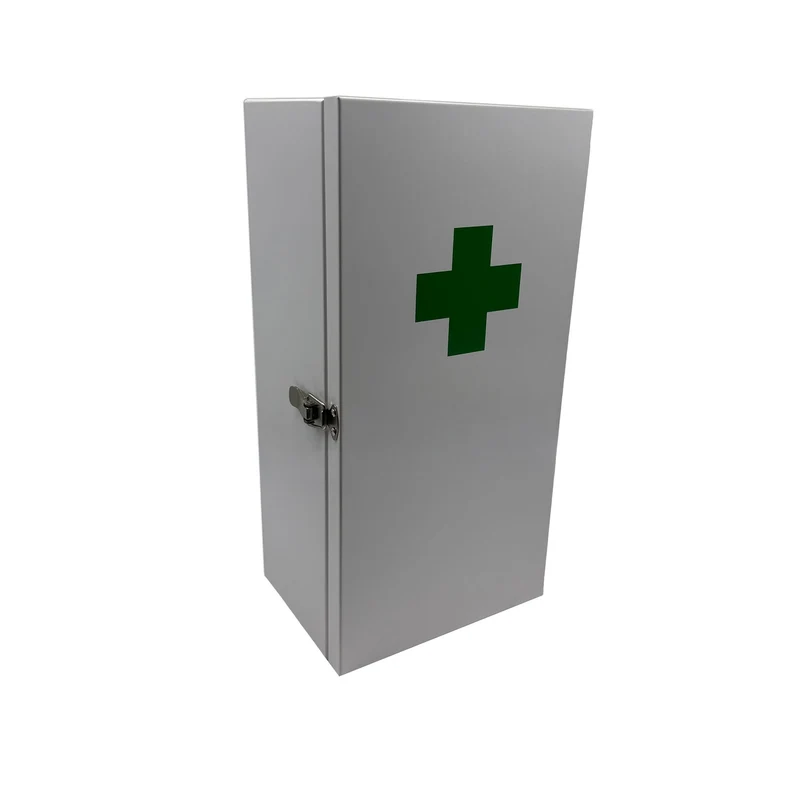Armoire à pharmacie pratique à suspendre 42 x 21 x 15,5 cm avec 3 compartiments design sobre en fer blanc 13_0017900