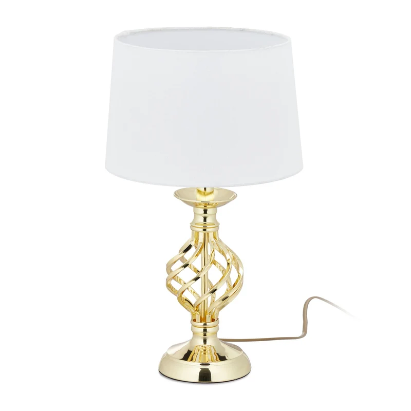Lampe de table tactile design moderne salon chambre 43,5 x 25 cm avec trois niveaux d’éclairage en métal argenté 13_0009891
