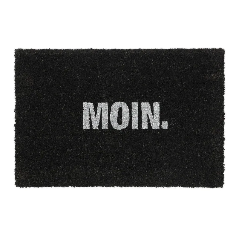 Paillasson antidérapant intérieur extérieur 75 x 45 cm en coco noir 13_0011386