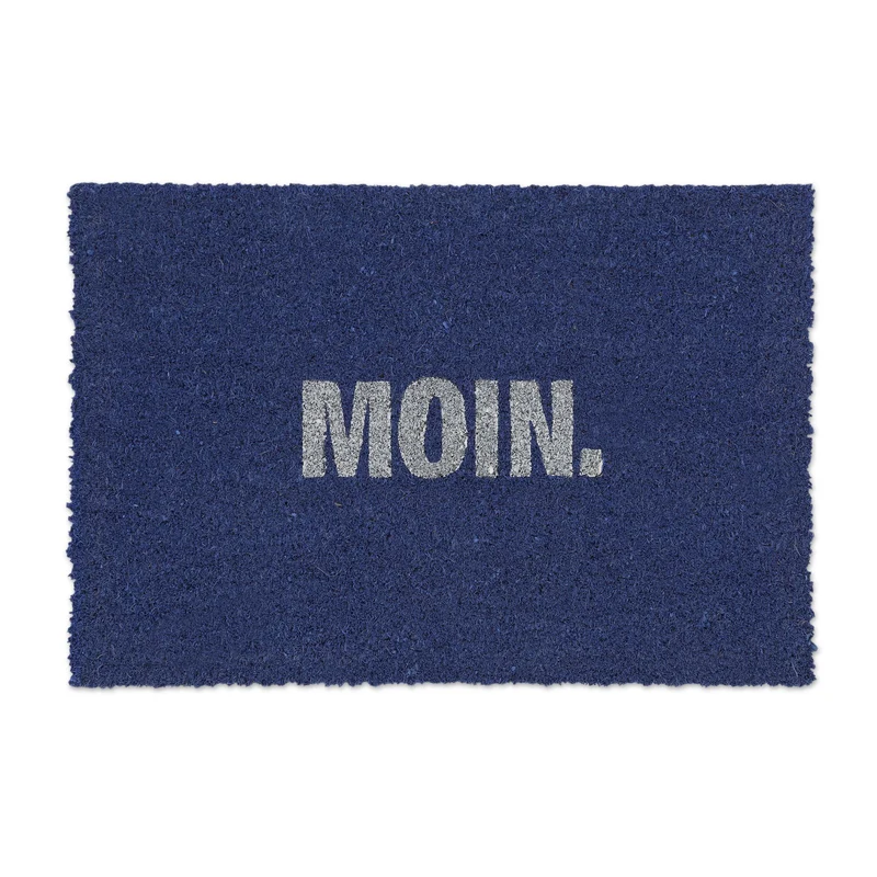 Paillasson rectangulaire antidérapant intérieur extérieur 75 x 45 cm durable et résistant atmosphère accueillante en coco marron 13_0011332
