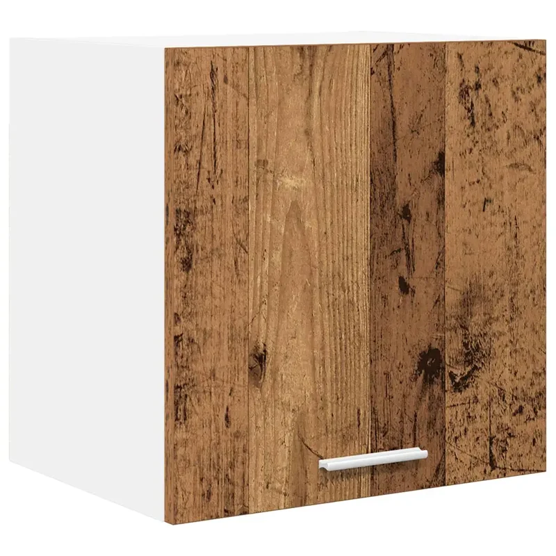 Armoire suspendue rectangulaire espace de rangement moderne 40 x 31 x 40 cm en bois d'ingénierie blanc 02_0053189