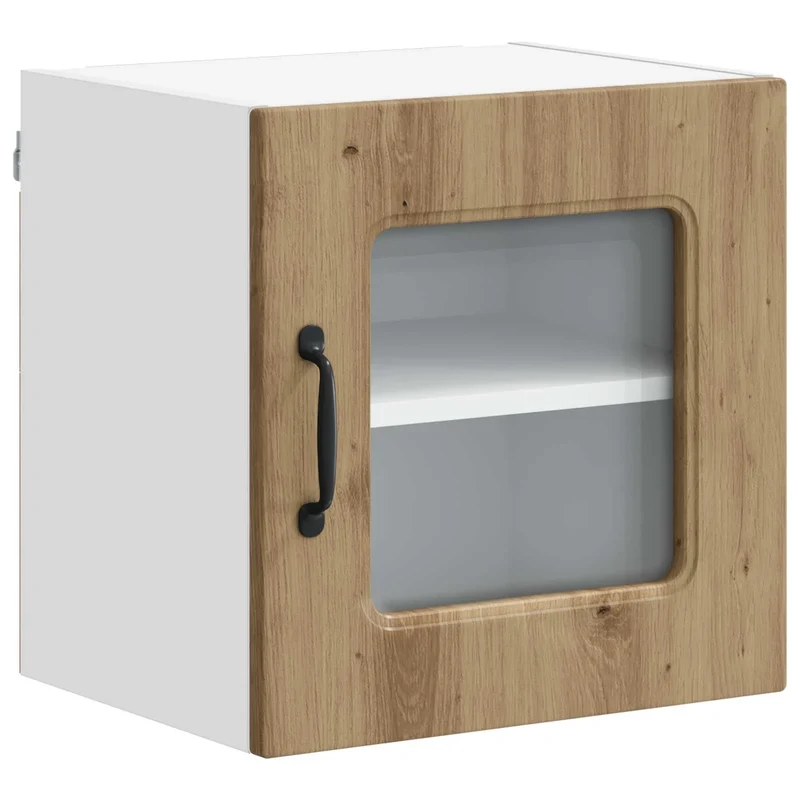 Armoire de cuisine rectangulaire moderne espace de rangement 40 x 31 x 40 cm en bois d'ingénierie chêne artisanal 02_0053531