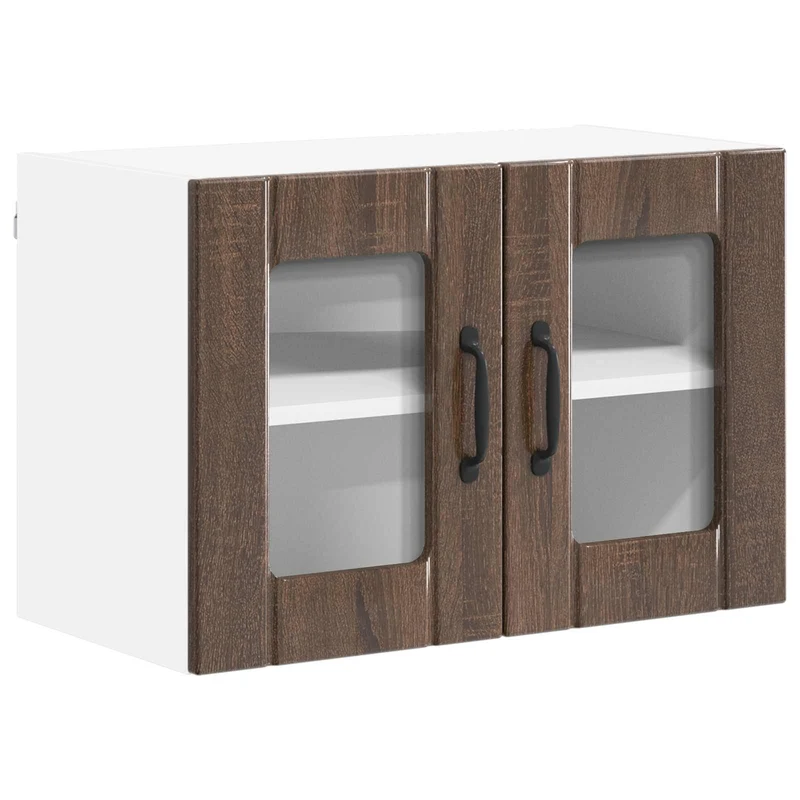 Armoire de cuisine moderne rangement pratique 60 x 31 x 40 cm en bois d'ingénierie chêne brun 02_0053998