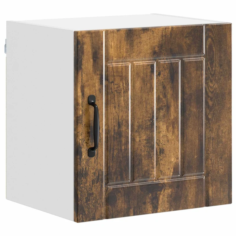 Armoire de cuisine rectangulaire moderne rangement pratique 40 x 31 x 40 cm en bois d'ingénierie chêne fumé 02_0053913