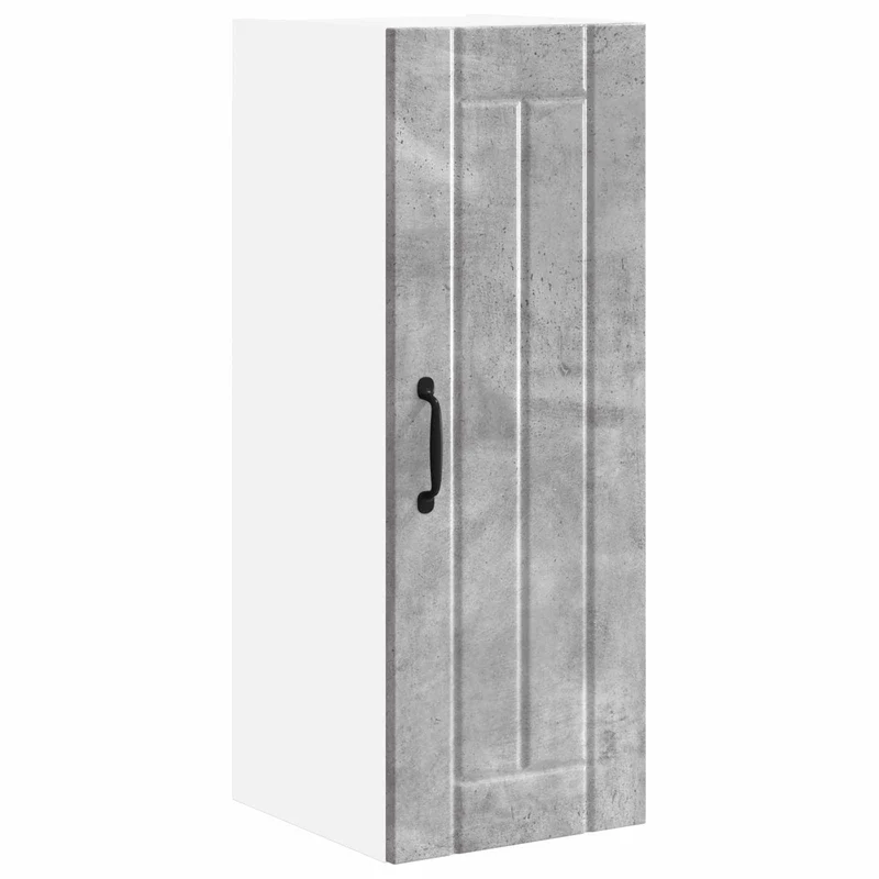 Armoire de cuisine moderne fonctionnelle rangement pratique 30 x 31 x 80 cm en bois d'ingénierie gris béton 02_0054029