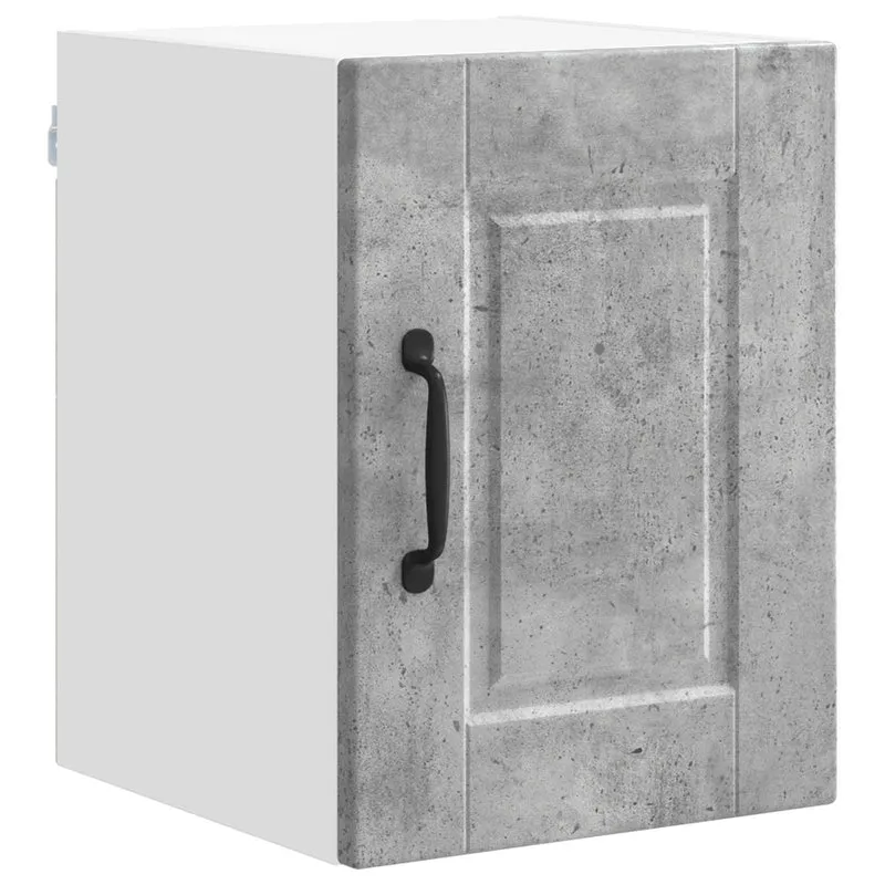 Armoire murale de cuisine moderne rangement pratique 30 x 31 x 40 cm en bois d'ingénierie gris béton 02_0054207