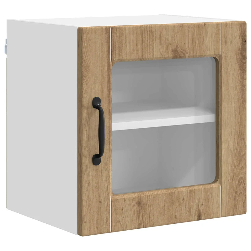 Armoire de cuisine moderne murale avec étagère 40 x 31 x 40 cm en bois d'ingénierie chêne artisanal 02_0054199
