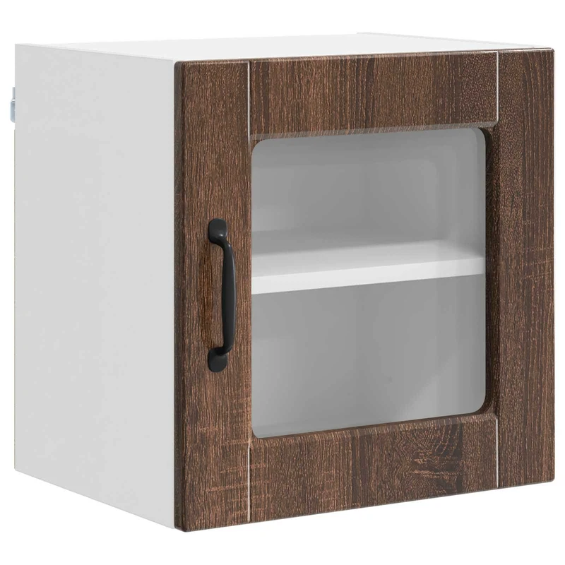 Armoire de cuisine murale moderne avec étagère 40 x 31 x 40 cm en bois d'ingénierie chêne brun 02_0054195