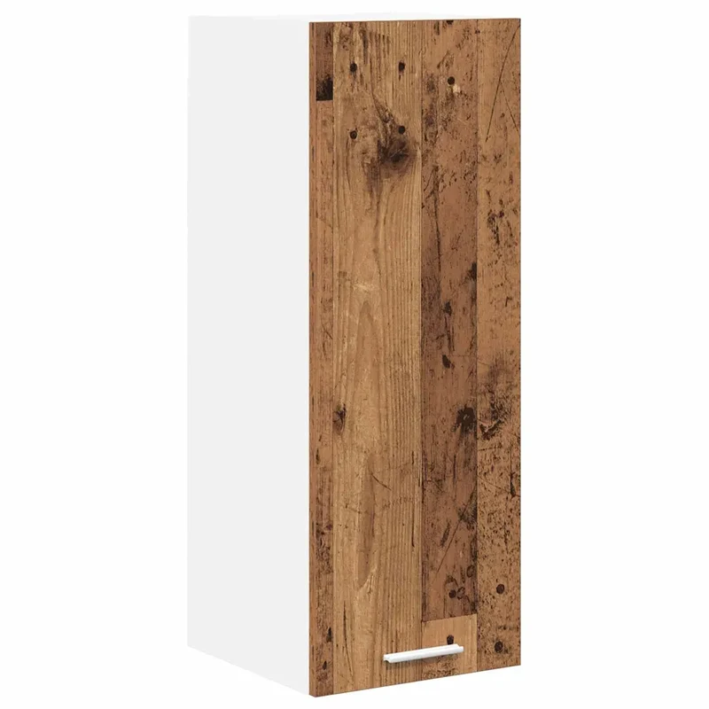 Armoire suspendue moderne à grand espace de rangement 30 x 31 x 80 cm en bois d'ingénierie blanc 02_0053293