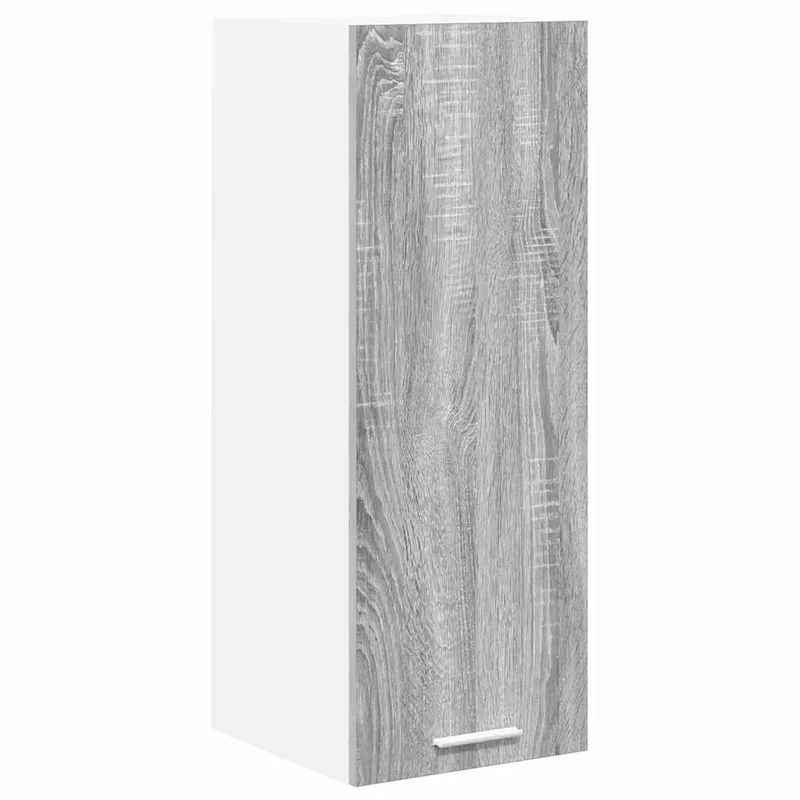 Armoire suspendue contemporaine 30 x 31 x 80 cm rangement efficace design moderne en bois d'ingénierie gris sonoma 02_0053291