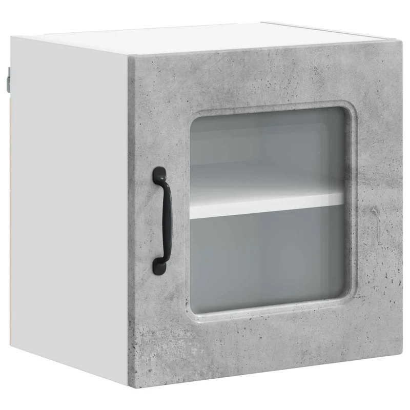 Armoire de cuisine moderne utilitaire 40 x 31 x 40 cm en bois d'ingénierie gris béton 02_0053519