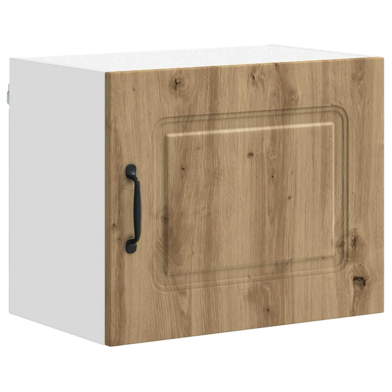 Armoire de cuisine design épuré rangement intérieur 50 x 31 x 40 cm en bois d'ingénierie chêne artisanal 02_0053591