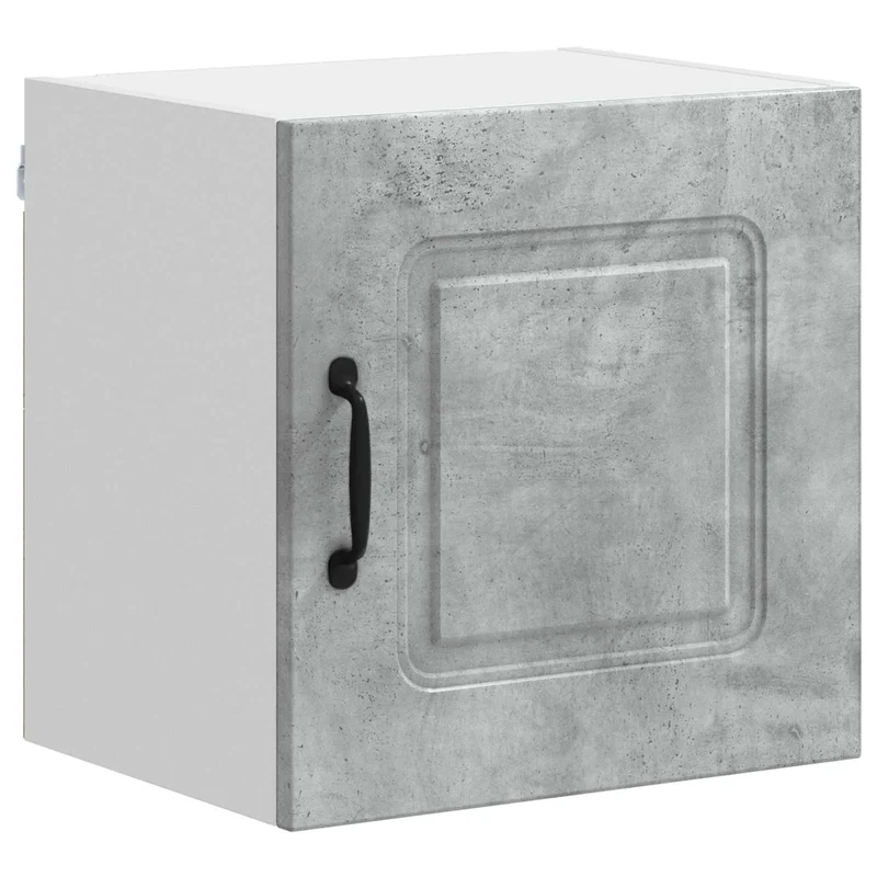 Armoire de cuisine moderne rectangulaire grand espace de rangement 40 x 31 x 40 cm en bois d'ingénierie gris béton 02_0053559