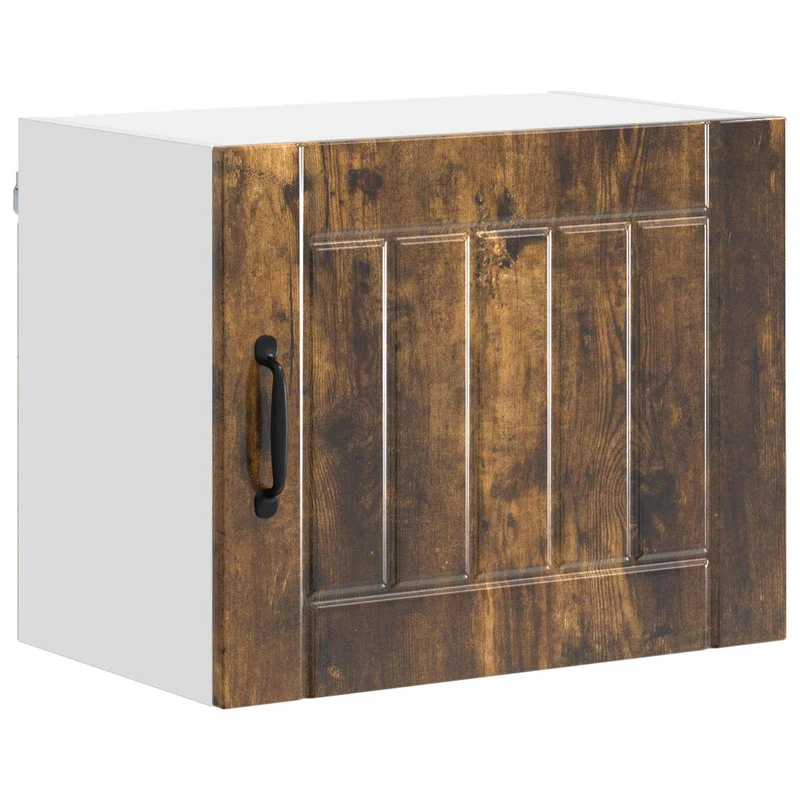 Armoire de cuisine moderne rectangulaire rangement ergonomique 50 x 31 x 40 cm en bois d'ingénierie chêne fumé 02_0053933