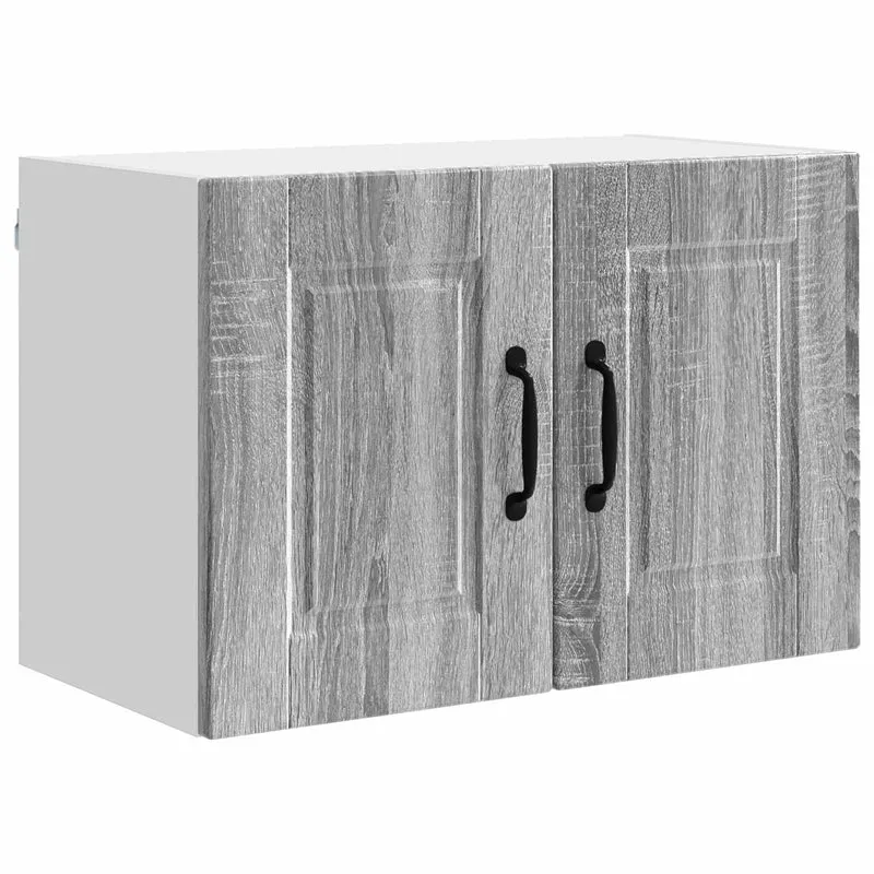 Armoire de cuisine moderne murale 60 x 31 x 40 cm pour rangement pratique et élégant en bois d'ingénierie gris sonoma 02_0054272