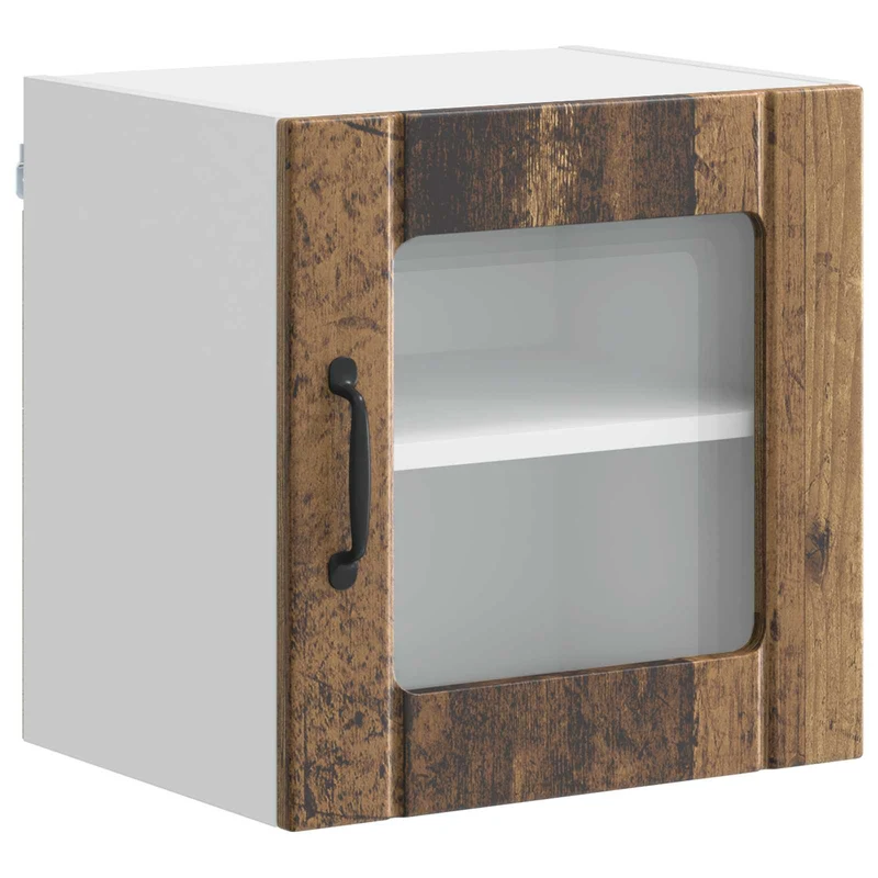 Armoire de cuisine moderne forme rectangulaire 40 x 31 x 40 cm rangement pratique style contemporain en bois ancien 02_0053879
