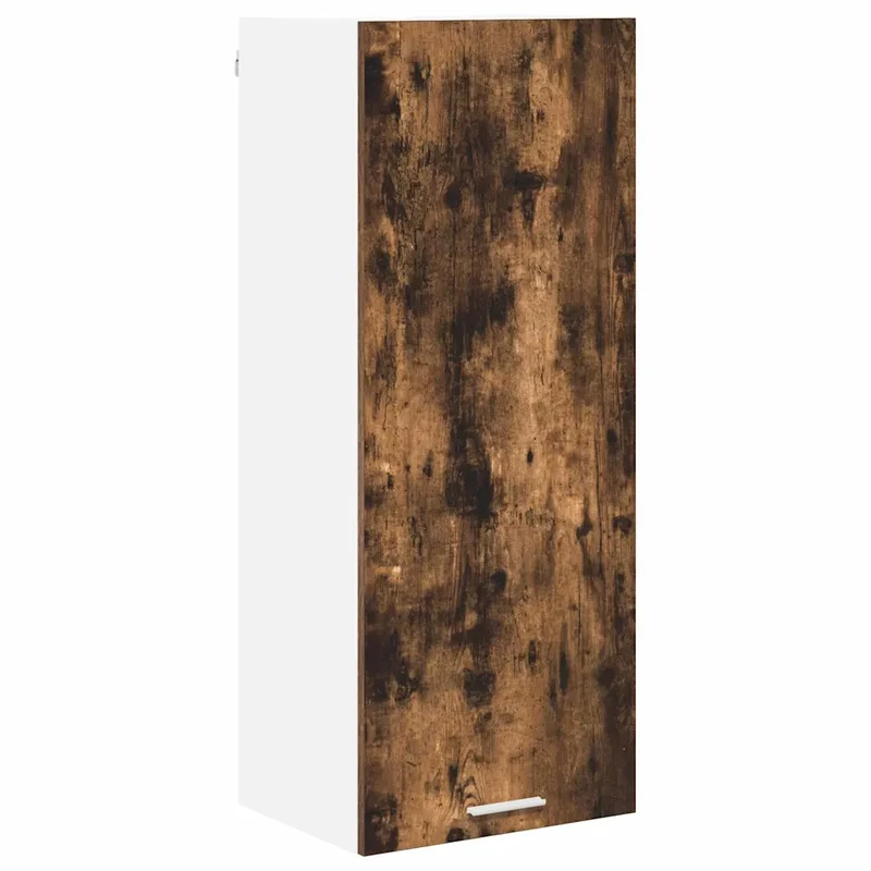 Armoire suspendue moderne avec grand espace de rangement 40 x 31 x 100 cm en bois d'ingénierie chêne fumé 02_0053381