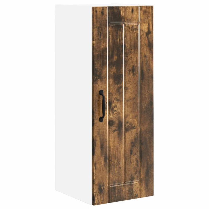 Armoire de cuisine moderne fonctionnelle design épuré 30 x 31 x 80 cm en bois d'ingénierie chêne fumé 02_0054033