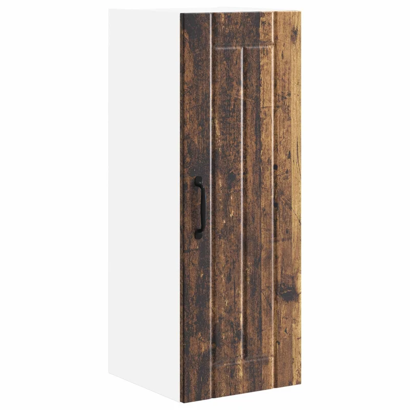 Armoire de cuisine moderne rectangulaire avec rangements pratiques 30 x 31 x 80 cm en bois d'ingénierie bois ancien 02_0054039