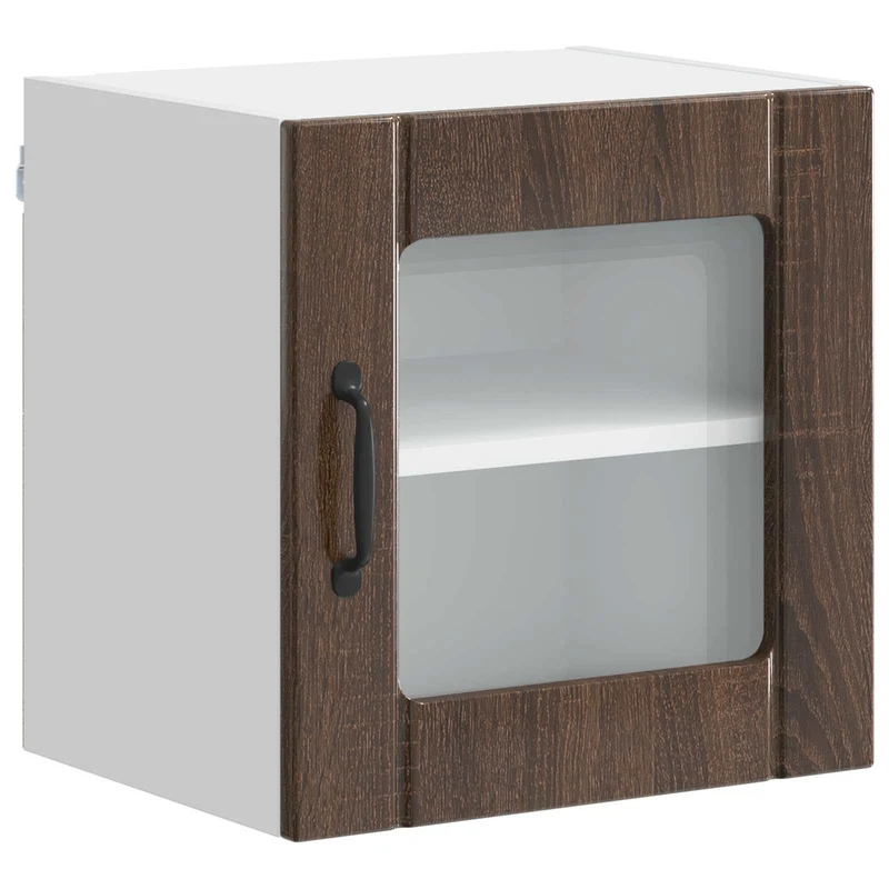 Armoire de cuisine contemporaine en bois d'ingénierie 40 x 31 x 40 cm avec rangement pratique style moderne en bois chêne brun 02_0053877