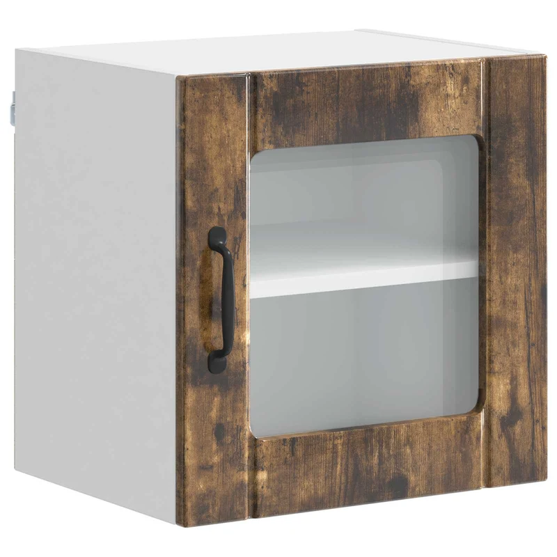 Armoire de cuisine moderne fonctionnelle rangement pratique 40 x 31 x 40 cm en bois d'ingénierie chêne fumé 02_0053873