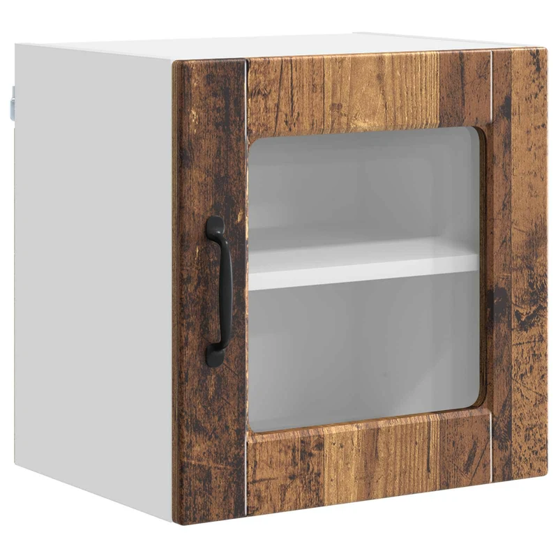 Armoire murale de cuisine avec étagère compacte 40 x 31 x 40 cm en bois d'ingénierie bois ancien 02_0054197