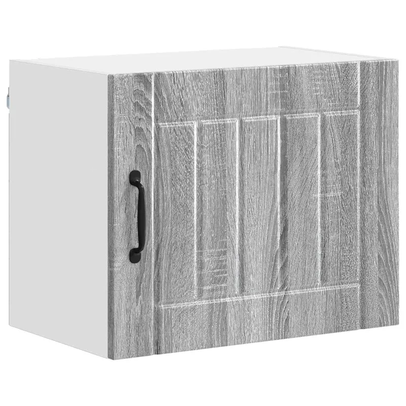 Armoire de cuisine moderne rectangulaire rangement pratique 50 x 31 x 40 cm en bois d'ingénierie gris sonoma 02_0053935