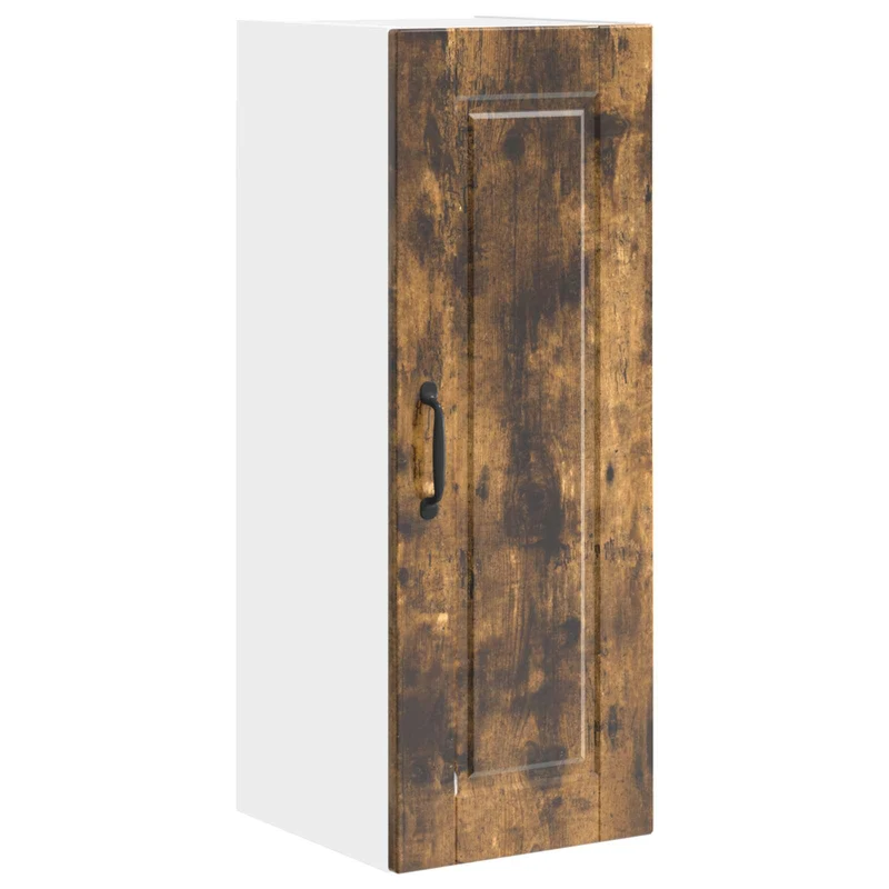 Armoire de cuisine murale moderne rangement pratique 30 x 31 x 80 cm en bois d'ingénierie chêne fumé 02_0054359