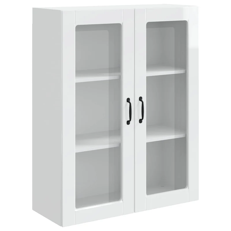 Armoire de cuisine moderne rectangulaire rangement spacieux 80 x 31 x 100 cm en bois d'ingénierie blanc 02_0053837