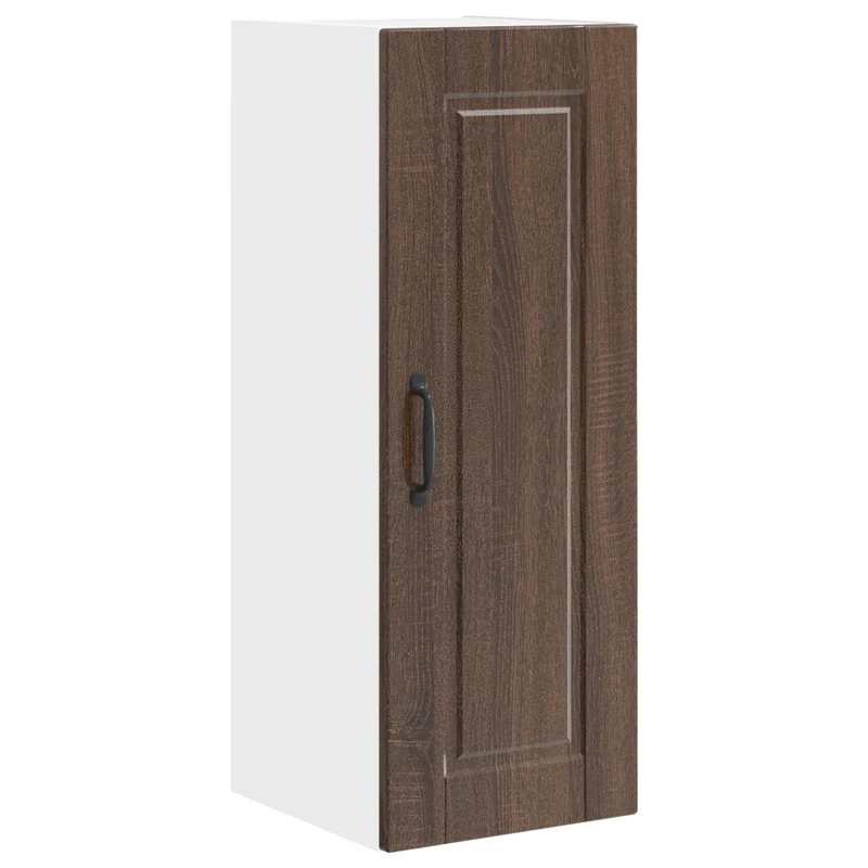 Armoire murale de cuisine moderne rangement efficace 30 x 31 x 80 cm en bois d'ingénierie chêne brun 02_0054363