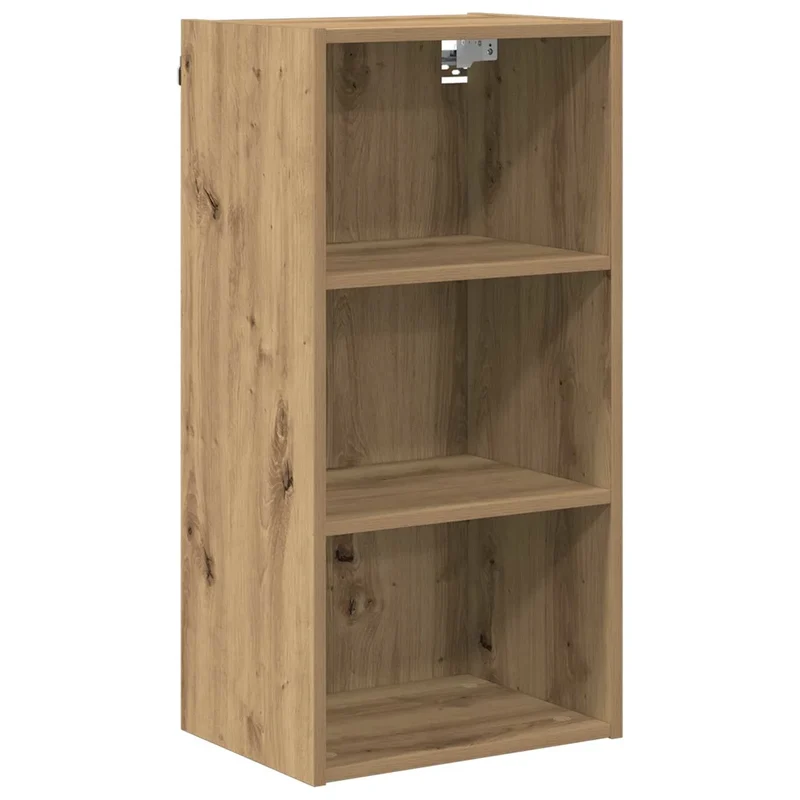 Armoire suspendue moderne espace de rangement 40 x 29,5 x 80 cm en bois d'ingénierie chêne artisanal 02_0053488